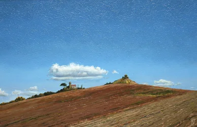 Großer Himmel, Hügelspitze, Todi, Umbrien, 1998